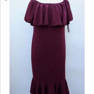 LulaRoe Cici Dress Wine/Merlot Medium BNWT!